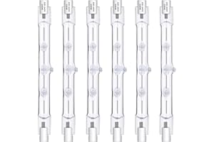 MOROTTY R7S Halogen Bulb 118mm 230W 230V, Dimmable Halogen Linear Light Bulb, 2800K Warm White, 4200lm, J78 Security Light Bulb 118mm, for Floodlight, Security, Landscape, Floor Lamps, Work Light, 6 Pack