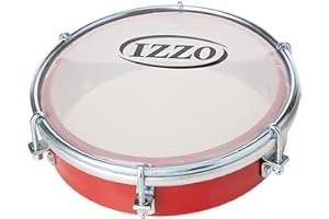 Izzo 6555 6-Inch ABS Tamborim - Red