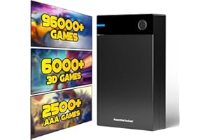 Kinhank 12TB Retro Gaming HDD with 96000+ Classic & 3D Games, USB 3.0, Portable for Win 7/8/10/11