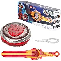 Toupie Métal INFINITY NADO Skylord – Lanceur épée LED, Transformable Avec Ailes, Dès 5 Ans