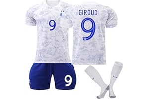 CHMORA PSG Maillot de Foot Enfant et Homme 22/23 Nouveau Equipe de Paris Football, Nr.10 Soccer Jersey Ensemble Sport Garcon Tee Shirt, Football Ensemble Garçons, Short et Chaussettes PSG Vêtements
