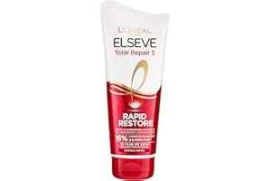 L'OREAL PARIS L’ORÉAL PARIS - Après-Shampooing Intensif - Cheveux Abimés - Soin Réparation Intense - Enrichi en Kératine - Elsève Total Repair 5 - 180 ml