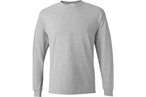 Hanes Koszula Mężczyźni Essentials Long-sleeve T-shirt, Crewneck Cotton T-shirts for Men, 2-pack (2 w zestawie)