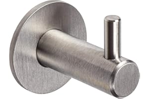 Gedotec Patère design patère en acier inoxydable individuellement - HOLY | Crochet porte-serviettes avec crochet simple | Crochet mural à visser | 1 Pièce