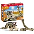 Schleich Wild Life - 4PC Swamp Animal Playset - Alligator Action Figure, Bendable Snake Toy and Accessories - Realistic Animal Figure Set for Kids - Educational Toys for Boys and Girls Ages 3+ - 42559