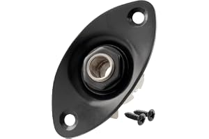 Musiclily Basic 6,35mm Komplett Ovalt Jack Socket för Elgitarr