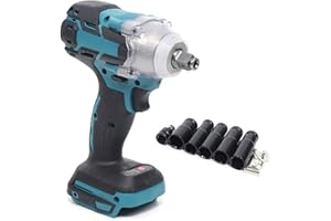 FUROMG Visseuse à percussion sans fil 18 V 1/2" - Visseuse carrée - 520 Nm - Pour Makita