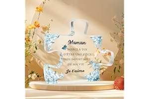 QWZIFY Cadeau Maman Idee Cadeau Fete Des Meres Original Cadeau Anniversaire Maman Cadeau Fête Des Mères Acryliques Cadeau Fete Des Mere Cadeau Pour Maman Idee Cadeau Maman Anniversaire Cadeau Fete Des Mere