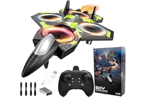 HATFRYF RC Airplane, RC Plane Ready to Fly, Remote Control Foam Fighter Wireless Airplane Toy, 2.4GHz Remote Control Wireless Toy, Easy to Fly for Beginners Kids Boys Girls
