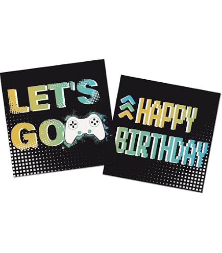 Folat Striscione Compleanno A Tema Videogiochi – 'Happy Birthday Level Up' – Ghirlanda Decorazioni Festa Gamer (1,5 Metri)