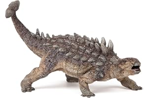 Papo - Figurine Dinosaure Ankylosaure - Jouet Enfant 3 Ans et Plus - 13,8 x 6,8 x 8,2 cm - Dinosaure Cuirassé Ultra Réaliste - Peint à la Main - Collection Crétacé - 55015