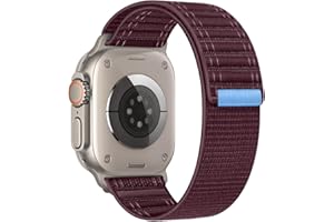 SimpleThings Sport Loop Nylonowy pasek do Apple Watch 49 mm, 46 mm, 45 mm, 44 mm, 42 mm, 41 mm, 40 mm, 38 mm, regulowany miękki pasek do iWatch Ultra2/1, SE, 10, 9, 8, 7, 6, 5, 4, 3, 2, 1