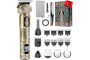 REHOYO Haarschneidemaschine Profi, Wasserdichter Barttrimmer Herren, Bartschneider Rasierer Herren Elektrisch, Haarschneider, Nasenhaartrimmer, Intimrasierer Körperhaartrimmer, Geschenke für Männer