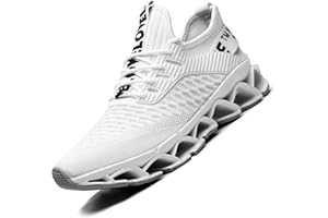 WREZATRO Men's Running Shoes Mesh Athletic Sport Sneakers Gym Fashion Trainers Tennis Casual Walking Zapatos