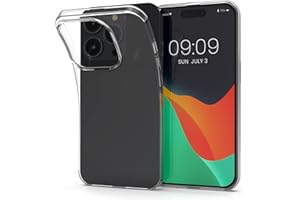 kwmobile Carcasa Compatible con Apple iPhone 14 Pro - Funda de Silicona para móvil - Cover Trasero en Transparente