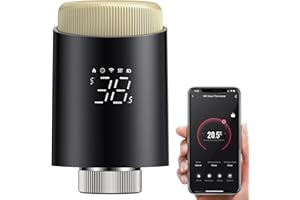 AVATTO WiFi Heizkörperthermostat Smart Thermostat Programmierbare Heizungsthermostat Kompatibel Alexa, Google Home Sprachsteuerung Und Smart Life App Fernbedienung