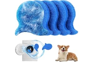 RVYEIOP bolas secadora de ropa para lavadora, 5 piezas atrapa pelos lavadora, reutilizables, aptos para pelo de gato y perro.