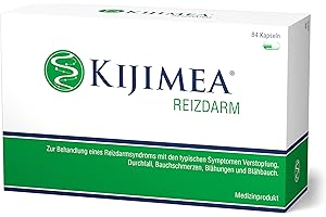 PASQUALI KIJIMEA® Reizdarm – Therapie bei Reizdarmsyndrom (Durchfall, Bauchschmerzen, Blähungen, Verstopfung) – klinisch belegte Wirksamkeit – vegan, glutenfrei, laktosefrei – 84 Kapseln (1er Pack)