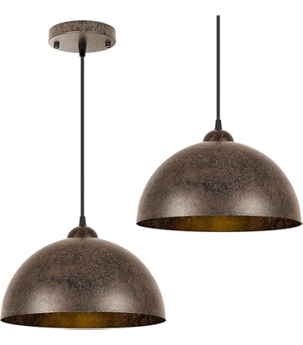 Pendant Light E27 Vintage Industrial Café Loft Pendant Lamp Black Metal and Glass Wood Rustic Chandelier Height Adjustable For Suitable Living Room Bedroom Kitchen Lamp Dining Room Hanging Lamp