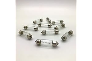 EUROLEC 10 x 239 C5W 12v 5w Festoon Car Number Plate Interior Light Bulb 11x38mm