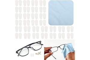SAMAMOCA 30 Paare Silikon Nasenpads Brille Selbstklebend,brillen nasenpads,Anti Rutsch Brille zum Stecken,1.0mm Brillenpads,Klebend Pad für Brillen Sonnenbrillen,Weiche Gläser Nasenpad Brillen Zubehör