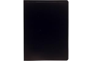 Exacompta 85101E - Carpeta de 100 fundas PVC, A4, color negro