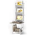 Record Player Stand with Vinyl Storage, Record Player Table with Vinyl Record Storage up to 200 Albums, Turntable Stand with Record Holder Vinyl Display Shelf, Record Player Cabinet Organizer Rack