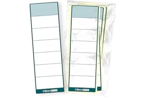 ‎ITENGA itenga 10x Ordneretiketten Ordnerrückenschild für breite Ordner 6x19cm I Aufkleber für Ordnerrücken selbstklebend aus Haftpapier (petrol)