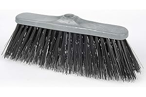 La Briantina Scopa per Pulizia Industriale Rigida, per Interni ed Esterni, Larghezza 32 cm, Attacco del Manico Universale