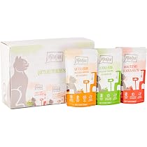 MjAMjAM Premium Katzenfutter Mixpaket II – 12 X 125 G, Getreidefrei Mit Wild, Pute & Ente, Hoher Fleischanteil