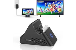 Mooroer Switch Docking Station für Nintendo Switch/Switch OLED Ladegerät,Switch Dock Tragbare Ladestation für Nintendo Switch/Switch OLED TV Konsolenmodus Kompatibel mit HDMI,USB 3.0 Port,Type-C