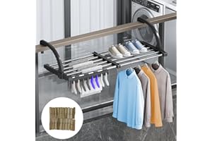 Yositochuan Stendino Termosifone,Stendino per Balcone Estensibile da 42 a 72 cm,Stendibiancheria per Termosifone in ABS e Acciaio Inossidabile