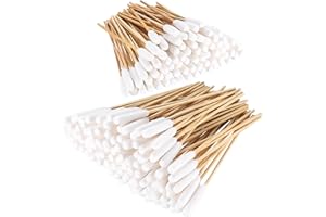 PXARMYYXGS 200 Stück Hunde Wattestäbchen, 15cm 12cm Ohrreinigung für Hunde Ohrreiniger, Lang Ohrreinigungsstäbchen für Haustiere Hunde Katzen Ohrreiniger Wattestäbchen mit Großer Kopf