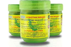 Hong Thai Aromadose | Riechen & Erfrischen | 100% Natürlich, Ätherische Öle, Kräuter, Thailand, 3 Stück