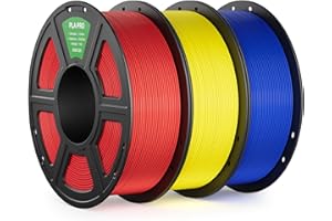 DEEPLEE PLA PRO Filamento 1,75 mm, Filamento Stampati in 3D Maggiore Tenacia, Precisione Dimensionale +/- 0,02mm, Facile da Stampare, per la Maggior parte delle Stampanti 3D FDM 3KG Rosso Giallo Blu