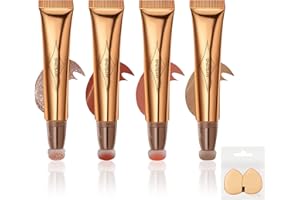 OHSN Contouring Stick Blush Stick Liquid Blush Cream Blush Highlighter Stick Cream Contour Longwear Make-up Blush Flüssig Natural Blush Wand mit Kissen Applicator Befestigt Cream Bronzer mit 2 Züge (G)