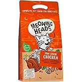 Meowing Heads Complete Dry Cat Food 1.5kg - Paw Lickin' Chicken - Vet Approved