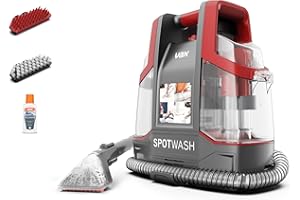 VAX SpotWash Spot Cleaner, For Stains, Spills & Pet Messes, Suitable for Car, Sofa, Upholstery, Carpet, Stairs. Compact, Powerful & Handheld cleaning machine with 250ml Vax Solution, CDCW-CSXS