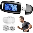 3D Walking Pedometer, 3D Step Counter Simple Step Tracker Sports Pedometer USB Rechargable Step Counter Pedometer for Walking Real-time Track Steps for Men Women Children (With Rope and Back Buckle)