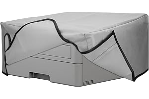 kwmobile Copertina Antipolvere Compatibile con Brother HL-L2310D / L2350DW / L2370DN / L2375DW - Copri Stampante - Copertura Protettiva - Fodera in Grigio Chiaro