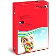 Xerox Symphony Coloured Paper Multifunctional Ream-Wrapped 80gsm A4 Dark Red Ref 03R93954 [500 Sheets]