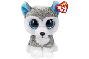 TY 36006, Zbieranie, zabawa, przytulanie, miłość, słodka, niezwykła, fantastyczna fantazja GL pies slush, plusz, biały, zielony i niebieski, 15 cm