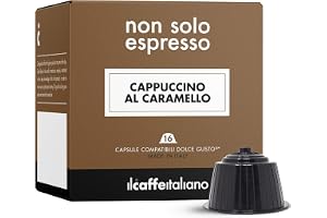 Il Caffè Italiano Dolce Gusto-kompatibla kapslar i italienskt kaffe, karamellcappuccino - 64 st