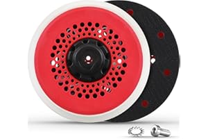 MOGRQAP 150 mm 6 Zoll 17 Loch Schleifteller Klett, 150mm schleifplatte Kompatibel mit RO1 ES150 ET2 BO6030 & BO6040