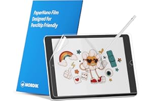 MOBDIK 2 Stück Papier Schutzfolie für iPad 9. / 8. / 7. Generation (10,2 Zoll) Zeichnen Wie auf Papier, Blendfreiem, mit Easy Installation Kit