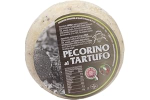 Pecorino al Tartufo | trancio sottovuoto da 0,3 kg | formaggio artigianale toscano | Salumificio Artigianale Gombitelli - Toscana