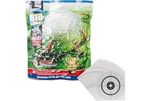 SHOOT-CLUB24 Florsol G&G Airsoft Bio BBS 0,28g Softairmunition Kal. 6mm - 3500 St眉ck hochwertige Airsoftkugeln (1kg) + 25 ShoXx.庐 Shoot-Club Zielscheiben