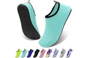 AUSYIWI Chaussures Aquatiques Homme, Chaussures d'eau Femme, Chaussure de Plage Séchage Rapide, Chaussures Plongée pour Yoga Surf Natation Mer Sport Aquatique GR.36-43