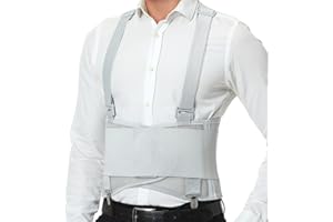 Neotech Care Lumbar Support Belt with Detachable Braces - Industrial & Work Back Support Belt - Adjustable & Breathable (Grey, Size XXL)