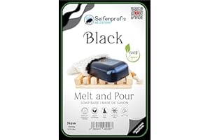 Seifenprofis Savon brut à la glycérine - Noir - 1 kg